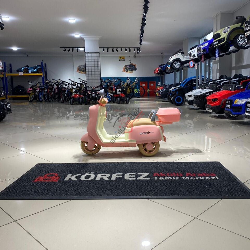 Wespina Kumandalı Akülü Motor 6V pembe