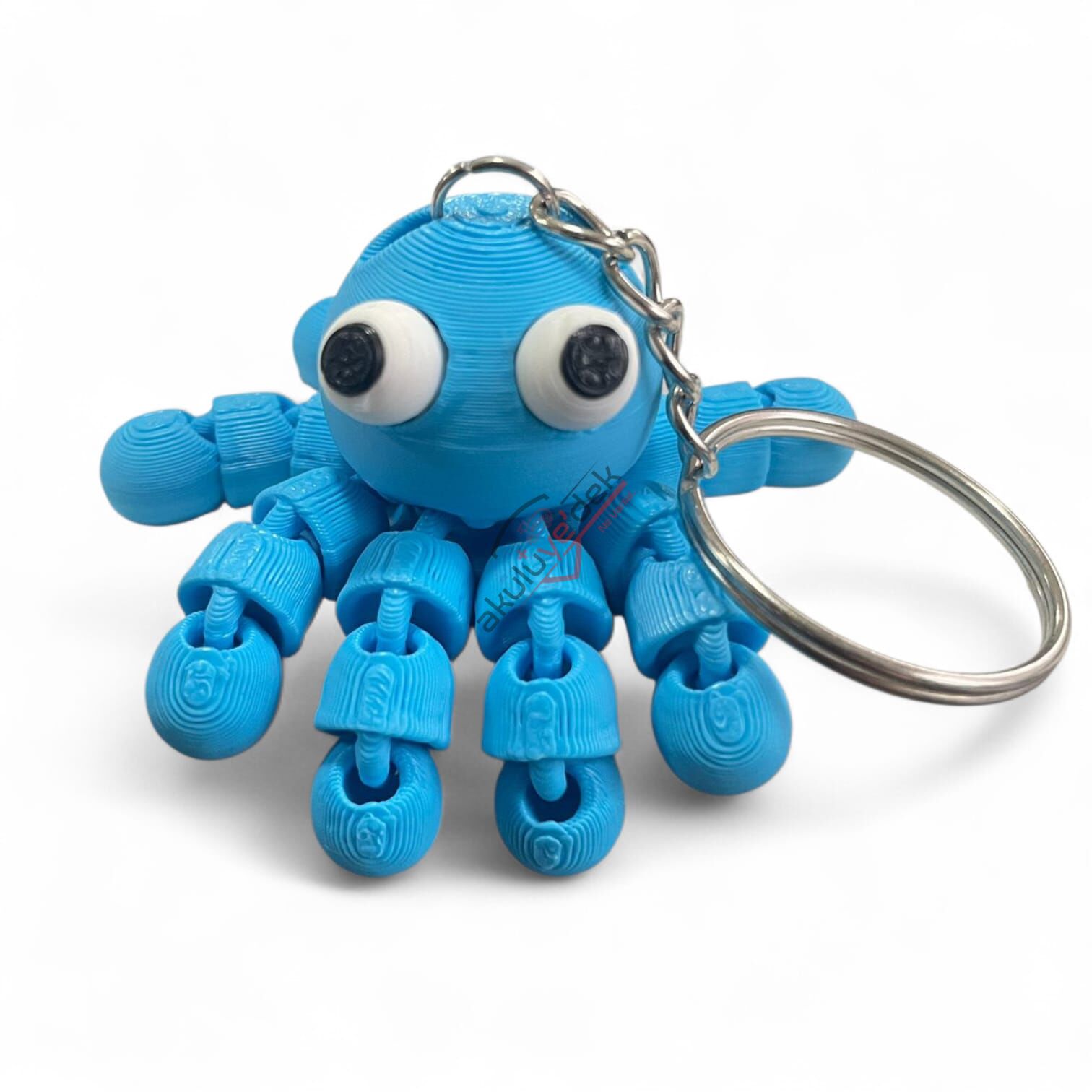 3D Anahtarlık Hareketli Ahtapot Figür