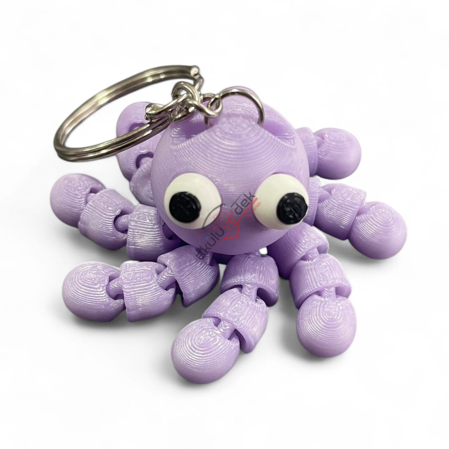 3D Anahtarlık Hareketli Ahtapot Figür