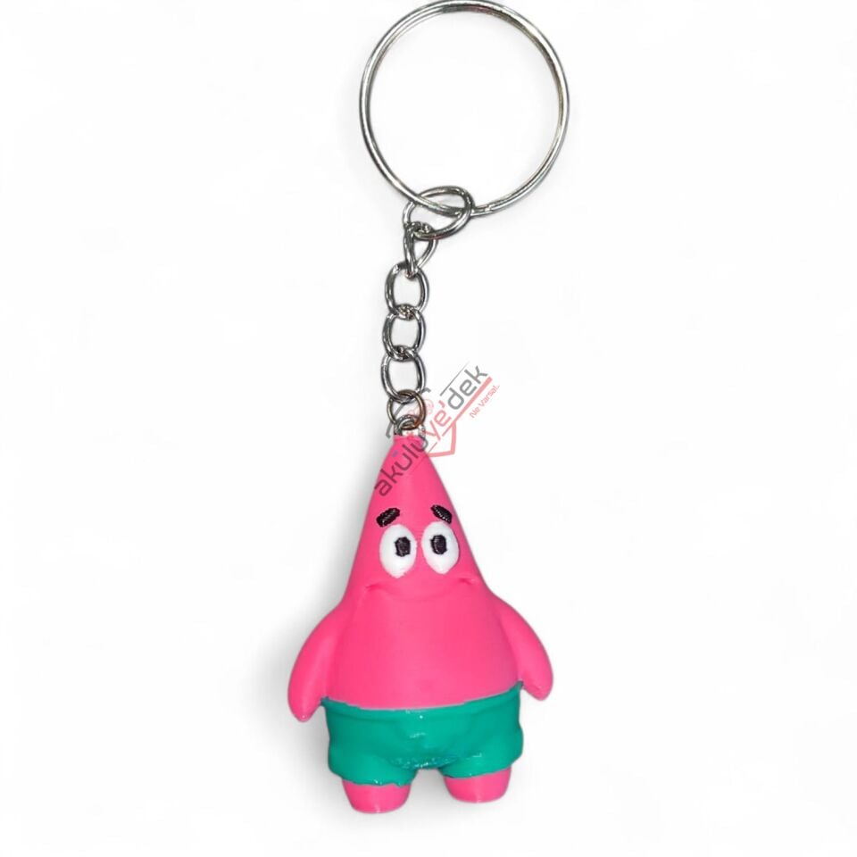 3D Anahtarlık Patrick Figürü