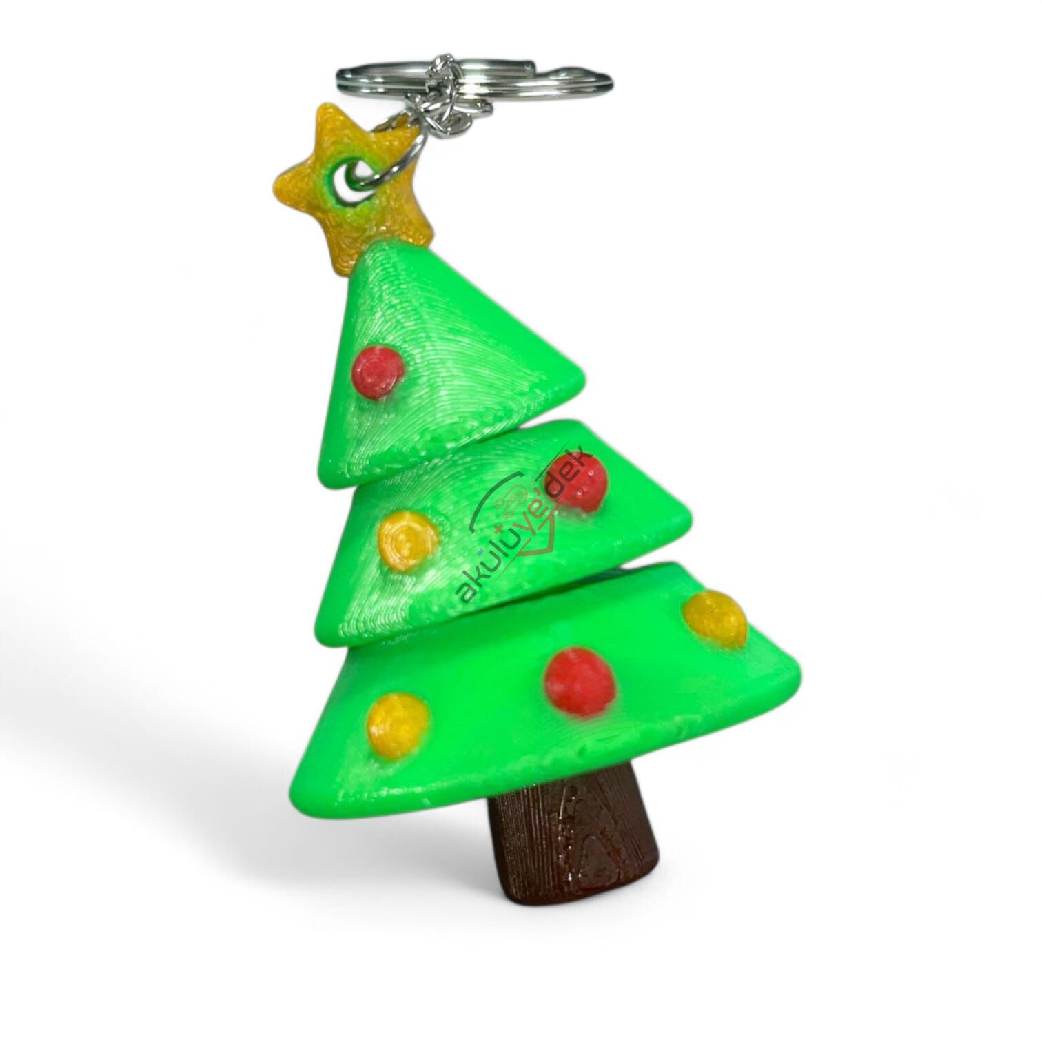 3D AnahtarlıkYılbaşı Ağaç Fügürü