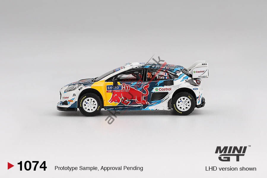 Mini GT 1/64 Ford Puma Rally1 #16 M-Sport Ford WRT 2024 Rally Finland 3rd Place MGT01074