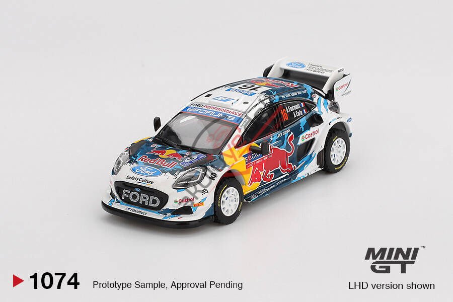 Mini GT 1/64 Ford Puma Rally1 #16 M-Sport Ford WRT 2024 Rally Finland 3rd Place MGT01074