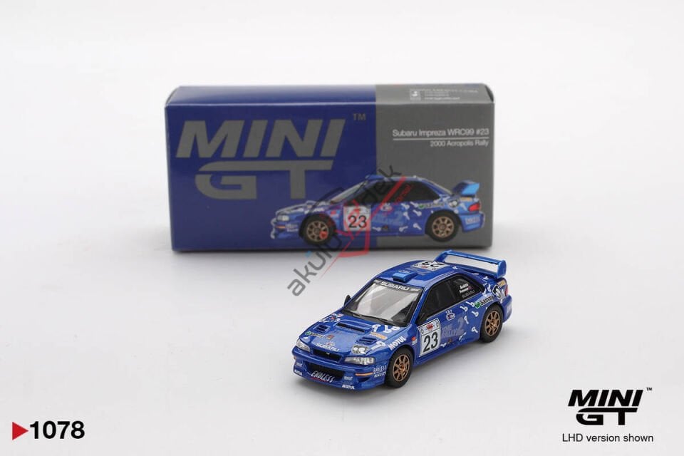 Mini GT 1/64 Subaru Impreza WRC99 #23 2000 Acropolis Rally MGT01078