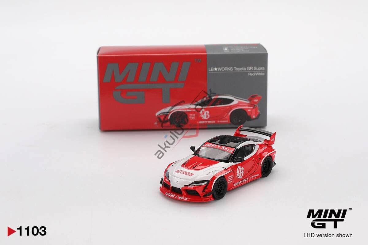 Mini GT 1/64 LB-WORKS Toyota GR Supra Red/White MGT01103