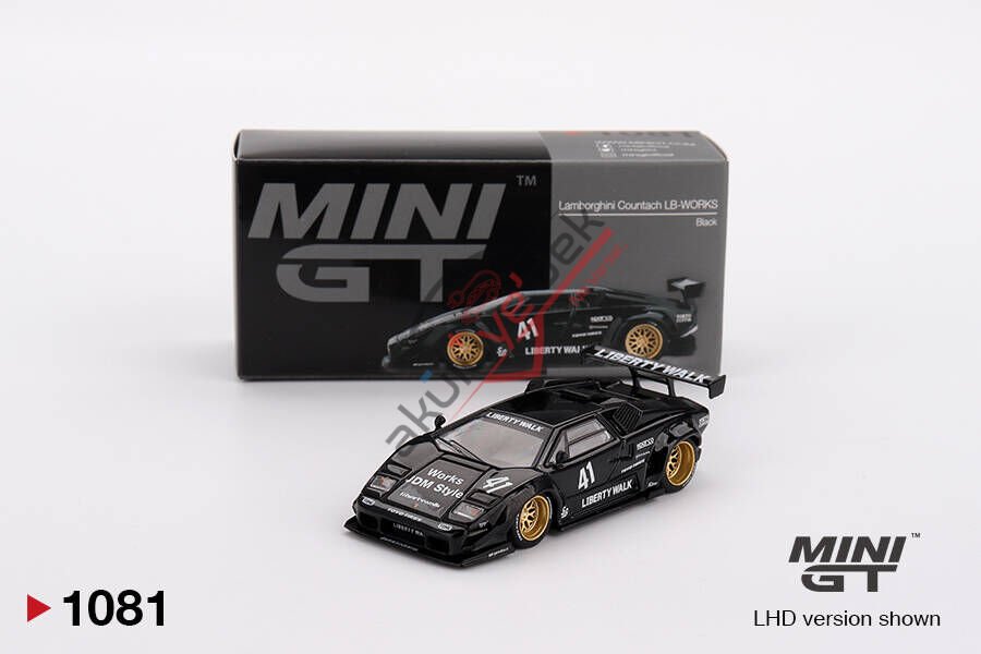 Mini GT 1/64 Lamborghini Countach LB-WORKS Black MGT01081