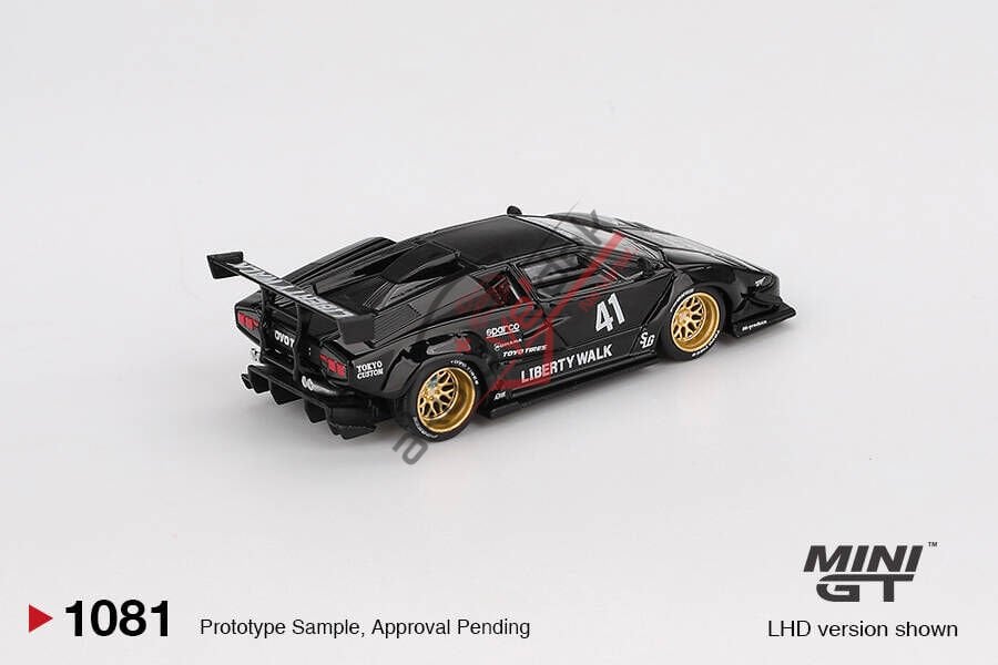 Mini GT 1/64 Lamborghini Countach LB-WORKS Black MGT01081