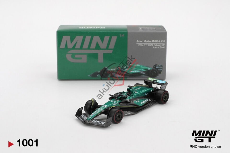 Mini GT 1/64 Aston Martin AMR24 Lance Stroll 2024 F1 2024 Bahrain GP MGT01001